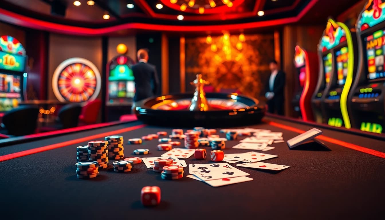 Gamble with excitement and luxury at https://12bett.bot/ featuring high-stakes poker chips and vibrant slots.