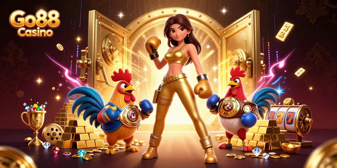 Experience the thrilling Go88 Casino dynamic with jackpots, gleaming treasures, and game excitement!