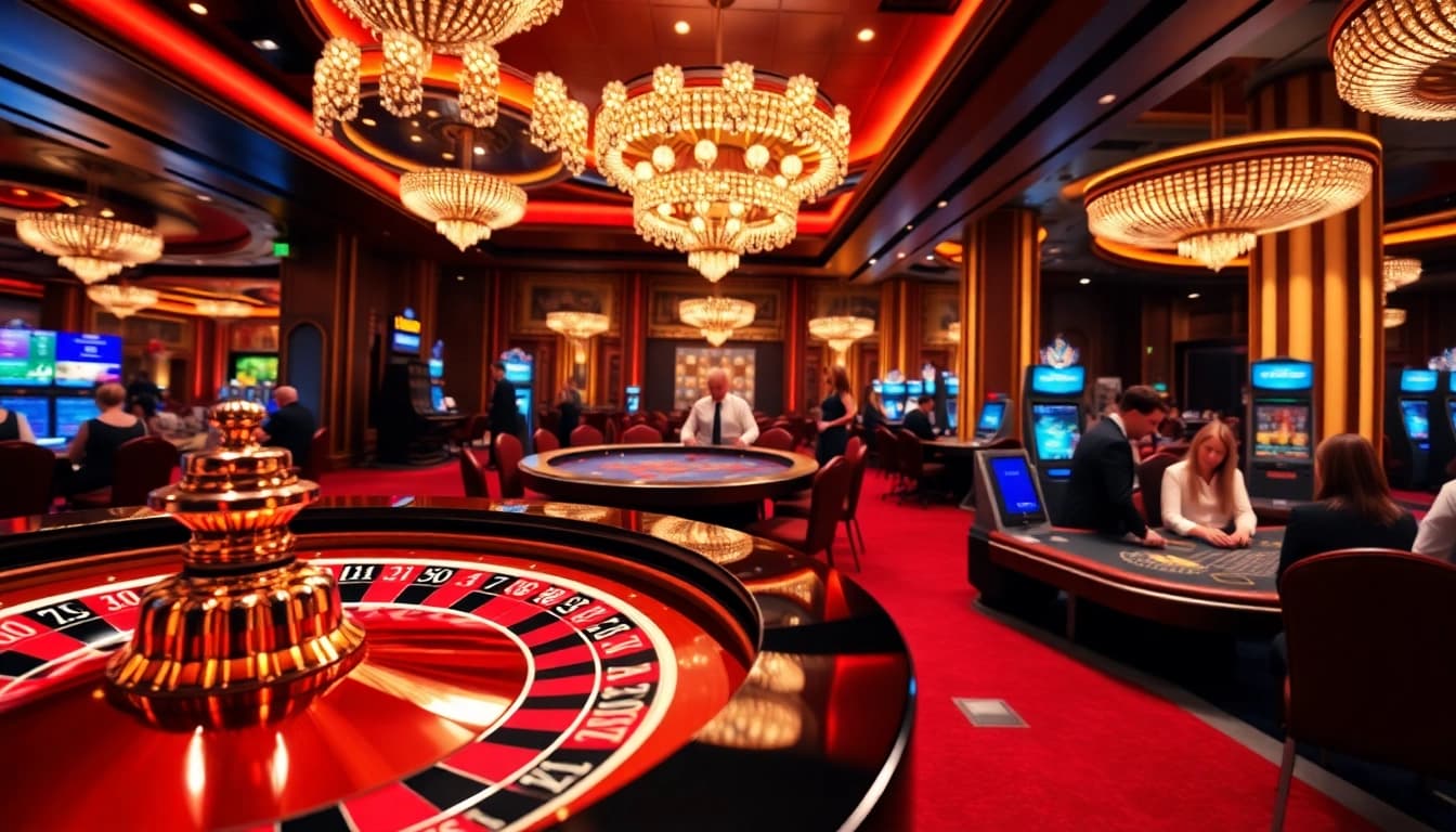Experience the thrill of gambling at ku88m.com with vibrant casino tables and poker action.