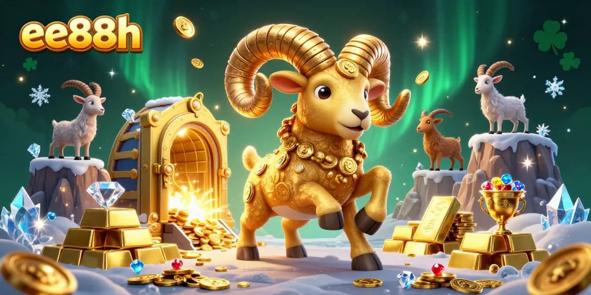 Experience thrilling wins at ee88h with vibrant casino-themed 3D illustration featuring unique gaming elements.