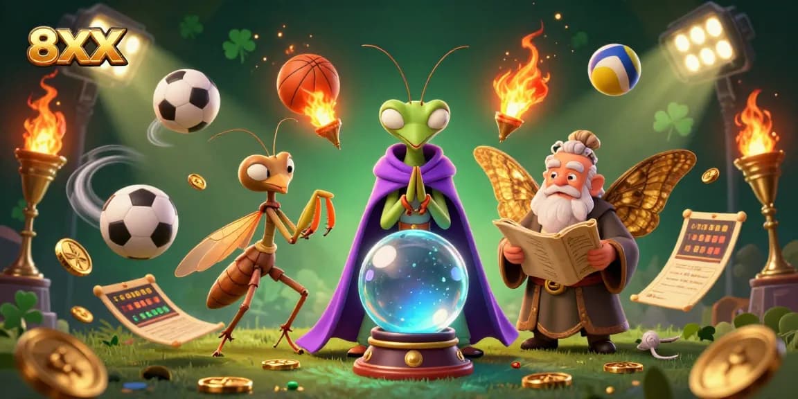 Engage with 8XX gaming excitement as cartoon characters unveil thrilling sports betting.