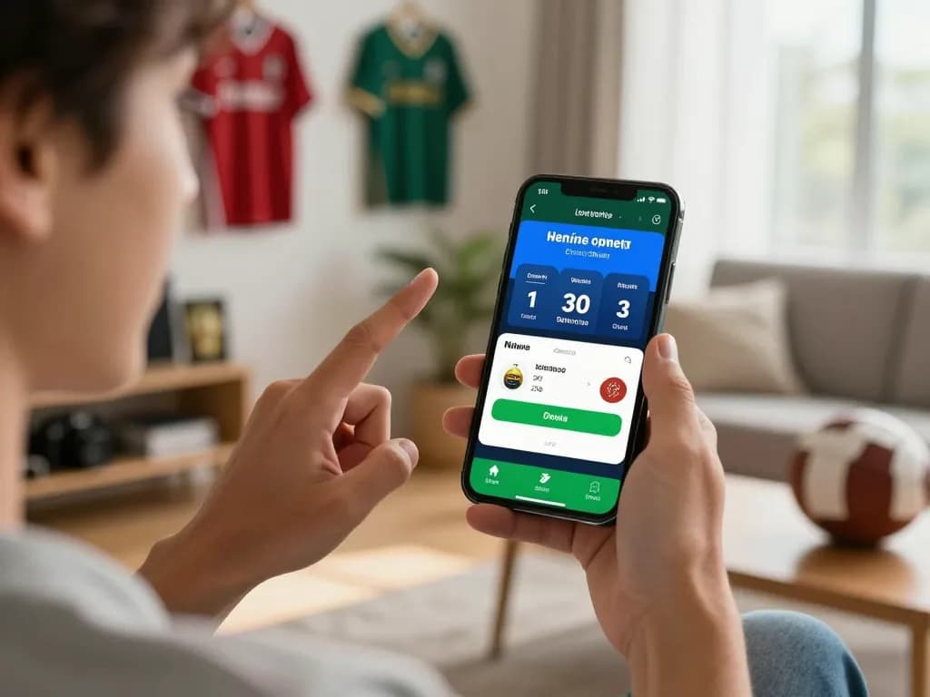 Engaging sports betting moment on a smartphone featuring bongdalu app with real-time odds and notifications.