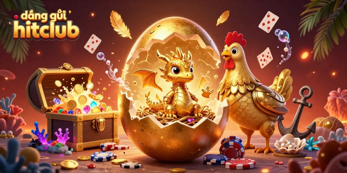 Engage with the exciting world of đăng ký hitclub featuring a golden dragon amidst gleaming casino elements.