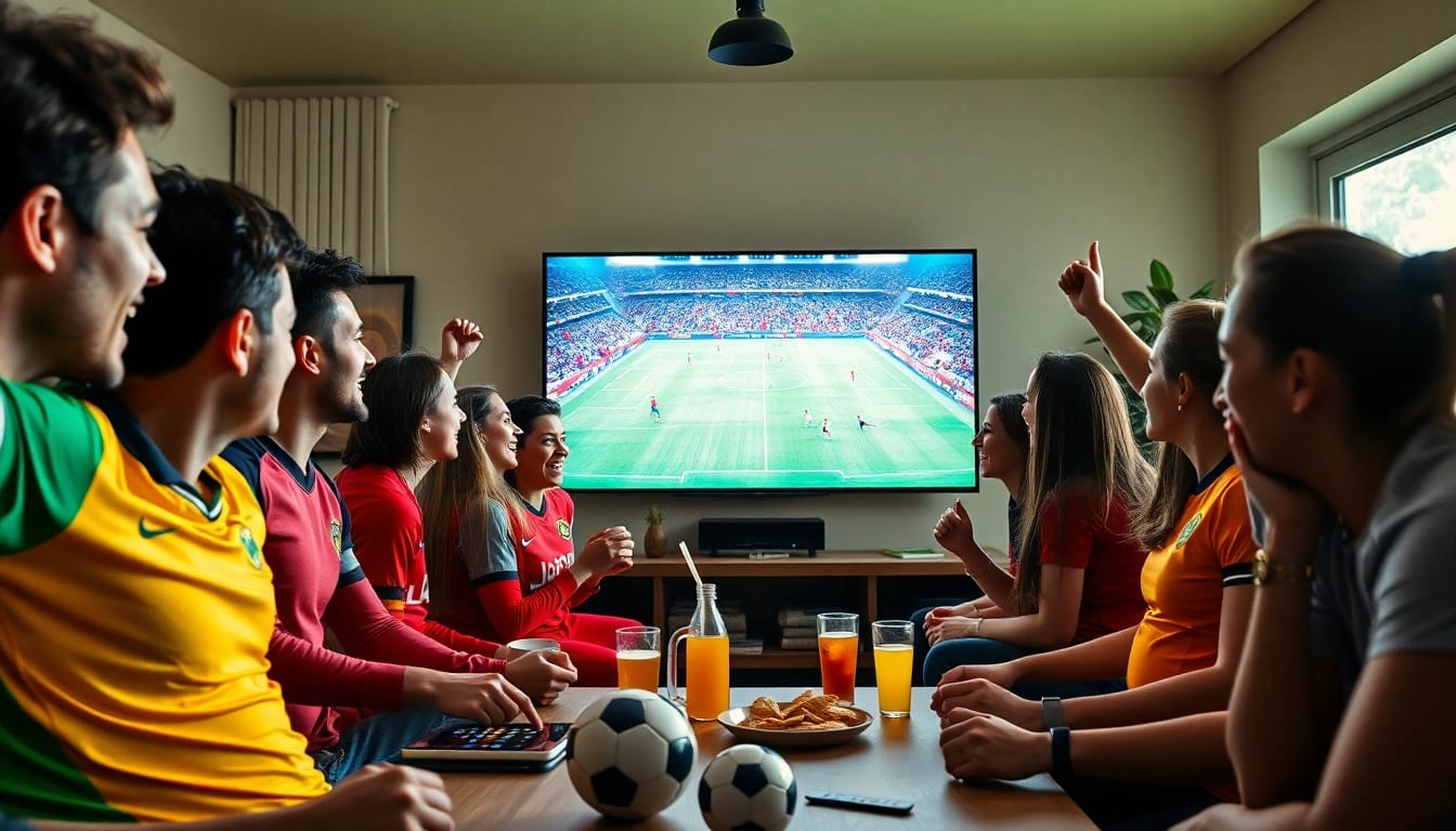 Socolive trực tiếp bóng đá experience captured with fans enjoying a live match.