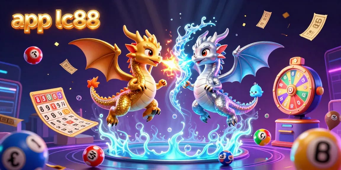 Experience thrilling gameplay with app lc88 as cartoon dragons showcase dynamic gambling fun.
