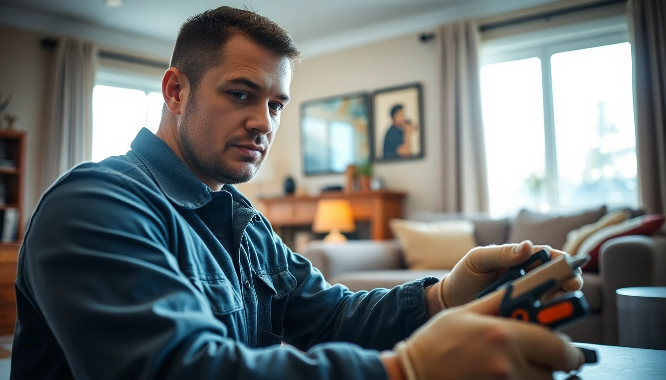 Expert technician performing heating repair north vancouver in a warm and inviting home setting.