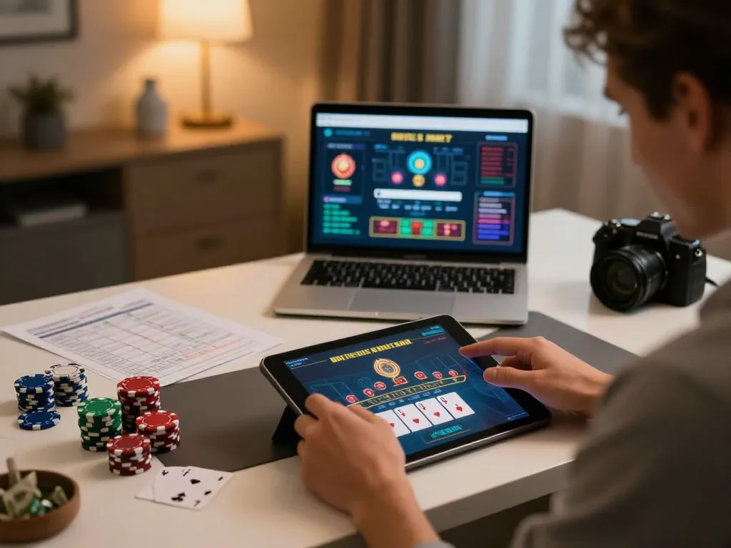 Immerse in the thrill of bin88 online blackjack gameplay with a player engaged in a live session.
