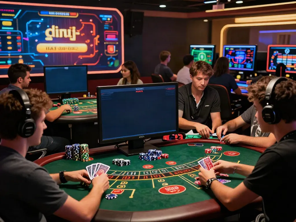 Players enjoying thrilling live casino games on Man88 platform with engaging visuals.