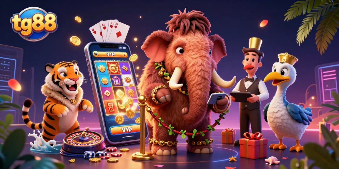 Experience thrilling excitement at tg88 with vibrant casino characters and immersive gaming elements.
