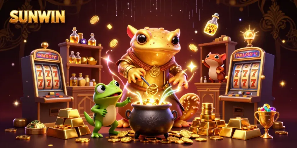 Experience lively gaming action at SUNWIN with enchanting alchemists and golden treasures.