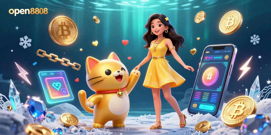Spin the slots and win big with open8808's dynamic gaming experience featuring vibrant characters.