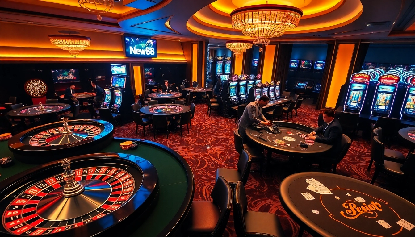 Experience the excitement of gambling at https://new88.biz/, featuring luxurious tables and vibrant games.