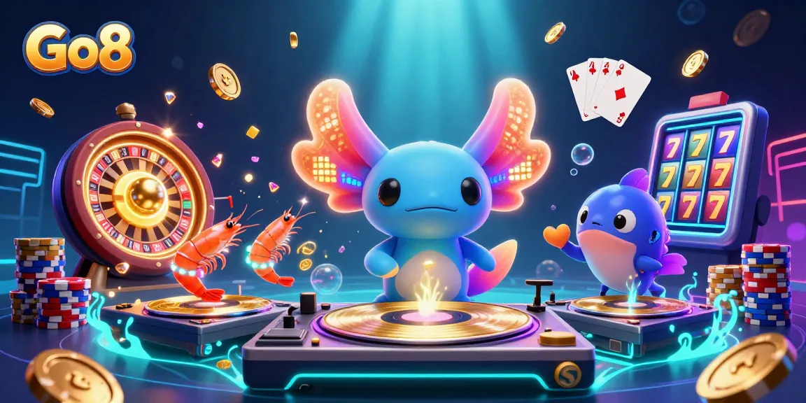 Engage with Go8's vibrant casino world, featuring dynamic characters and thrilling games.