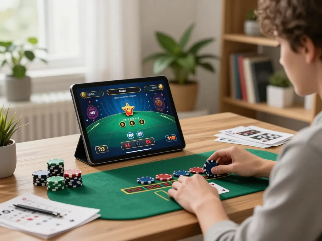 Experience open88 online blackjack with dynamic gameplay in a cozy home setting.