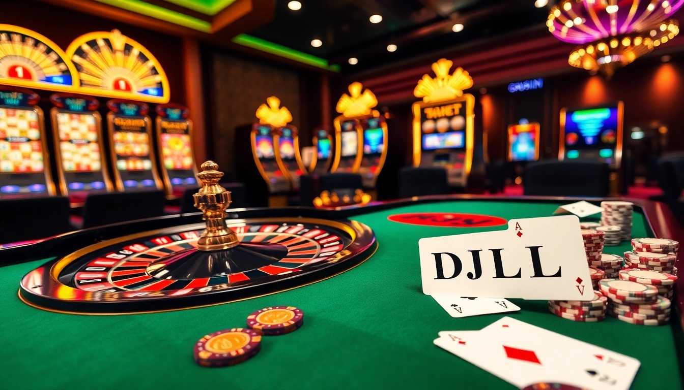 Experience the thrill of gambling with BDJL betting slip on a luxurious casino table filled with poker chips and cards.