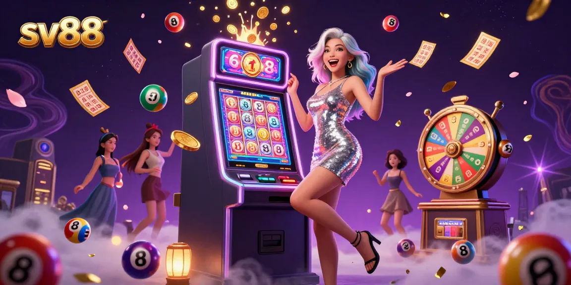 Spin to win with sv88 in a vibrant casino scene featuring excitement and glamour.