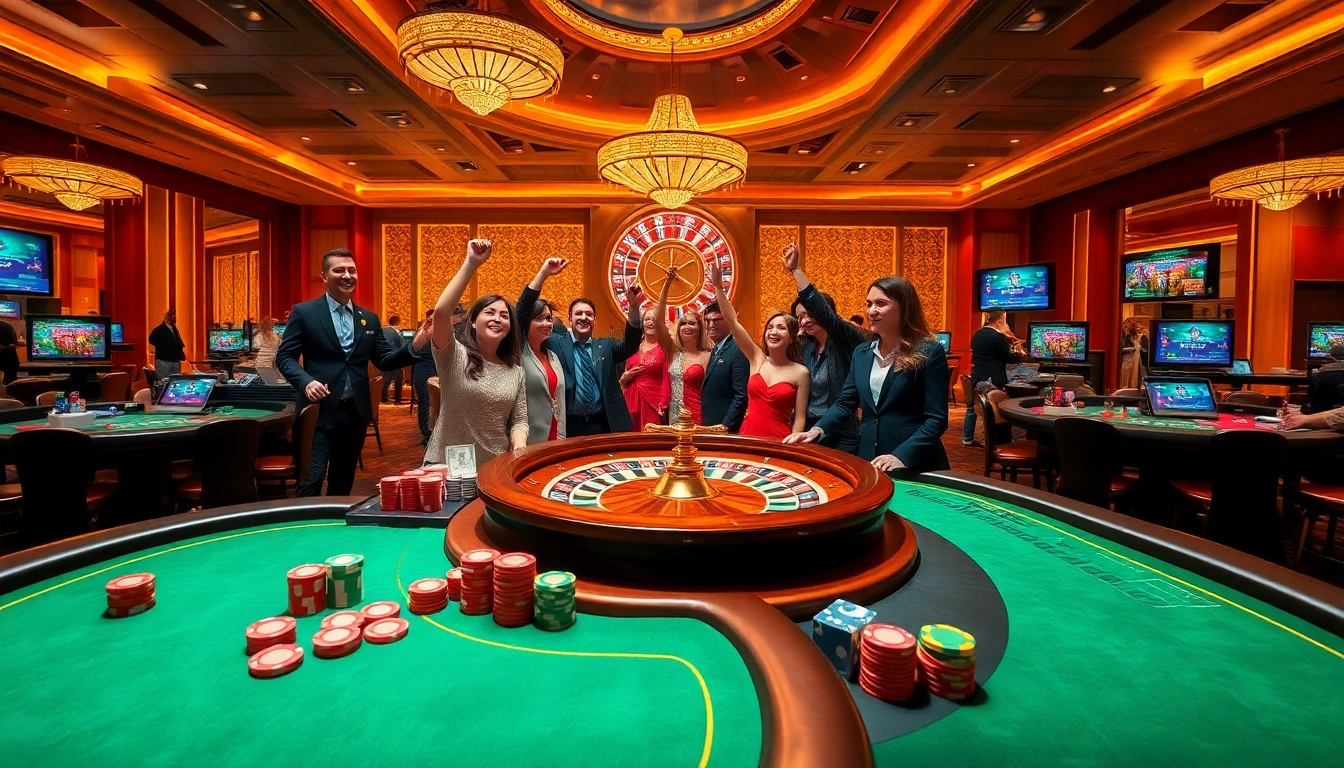 Experience the thrill of playing at MM88 with vibrant casino tables, colorful chips, and exciting games.