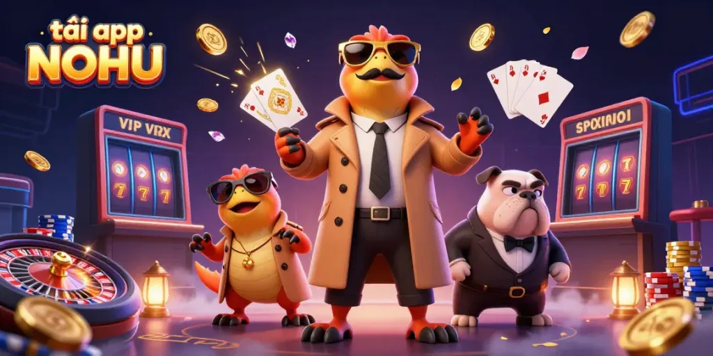 Uncover exciting game opportunities with tải app NOHU, a vibrant 3D casino experience featuring clever raptors.