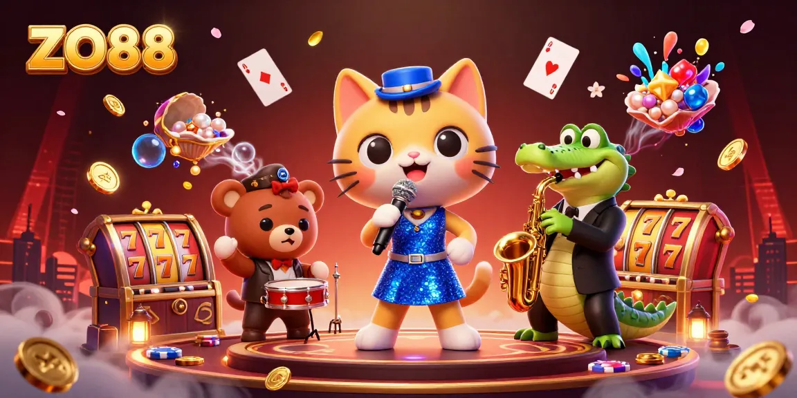 Engage with ZO88's vibrant slot gaming experience featuring enchanting characters.