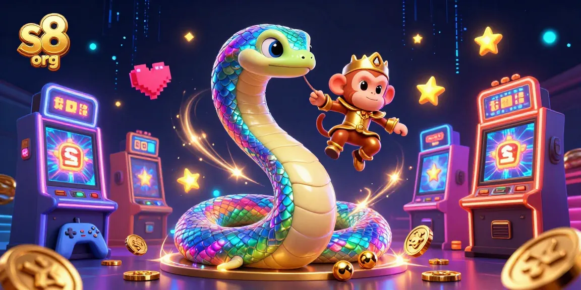 Experience the excitement of s8 org with vibrant slots and captivating characters in a magical casino scene.