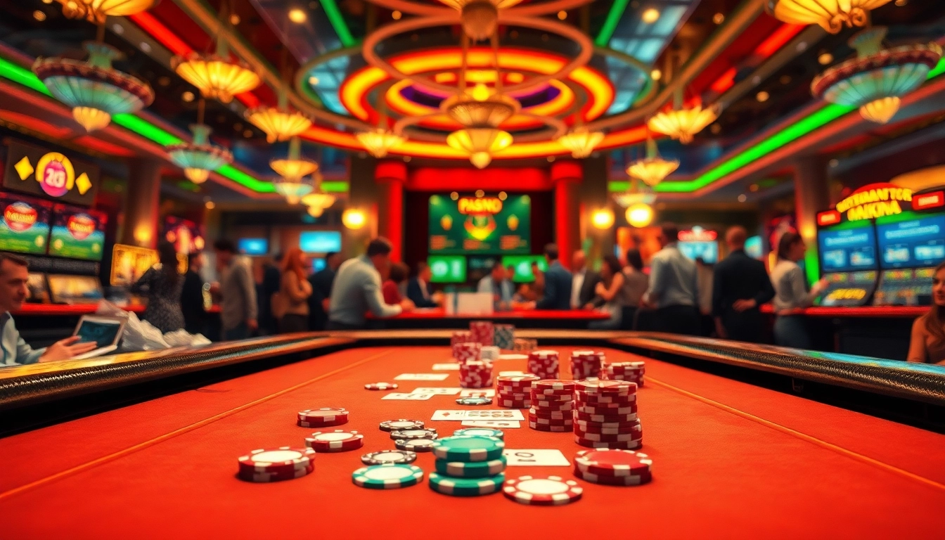 Neue casino bonus ohne einzahlung: Enthusiastische Spieler an einem aufregenden Casinotisch.