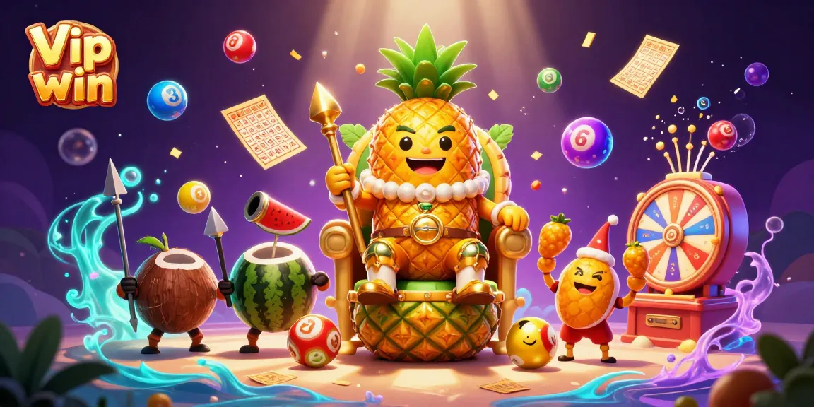 Experience high-stakes fun in the Vip win casino realm with the pineapple king!